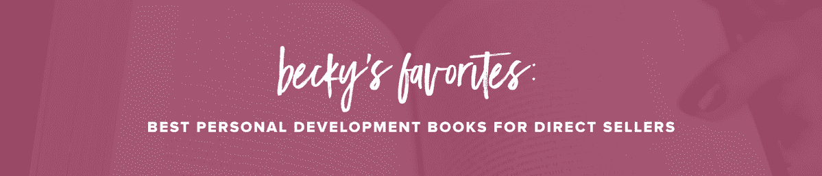 Best Personal Development Books Becky's Favorites Banner on red background