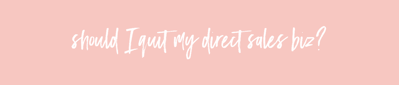 Quit Direct Sales Banner on rose background